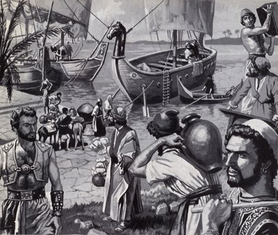 The Phoenicians: Great Explorers by English School